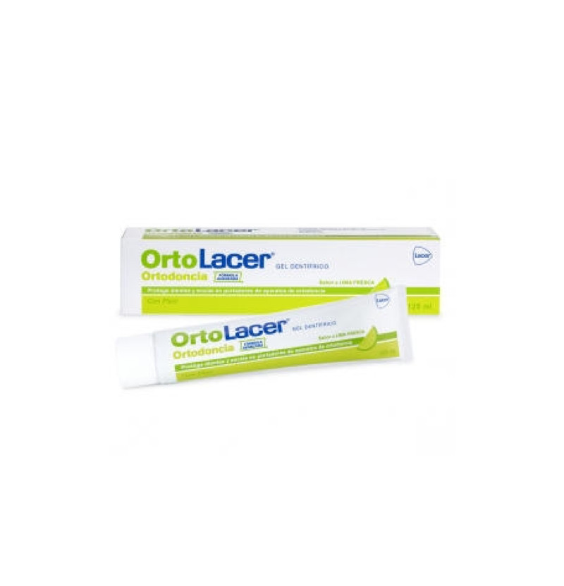 Ortolacer Ortodoncia Gel Dentifrico (1 Envase 125 ml Sabor Lima Fresca) - Lacer Laboratorios Sa