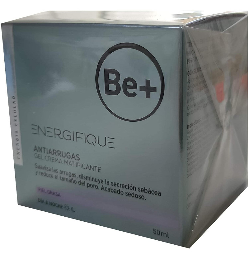 Be+ Energifique Antiarrugas Gel Crema Matificante Piel Grasa (1 Envase 50 ml) - Dhyvana