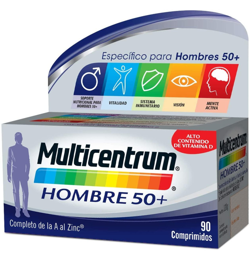 Multicentrum Hombre 50+ (90 Comprimidos) - Pfizer