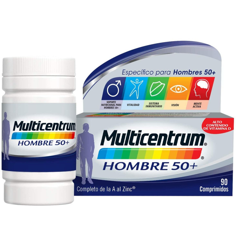 Multicentrum Hombre 50+ (90 Comprimidos) - Pfizer