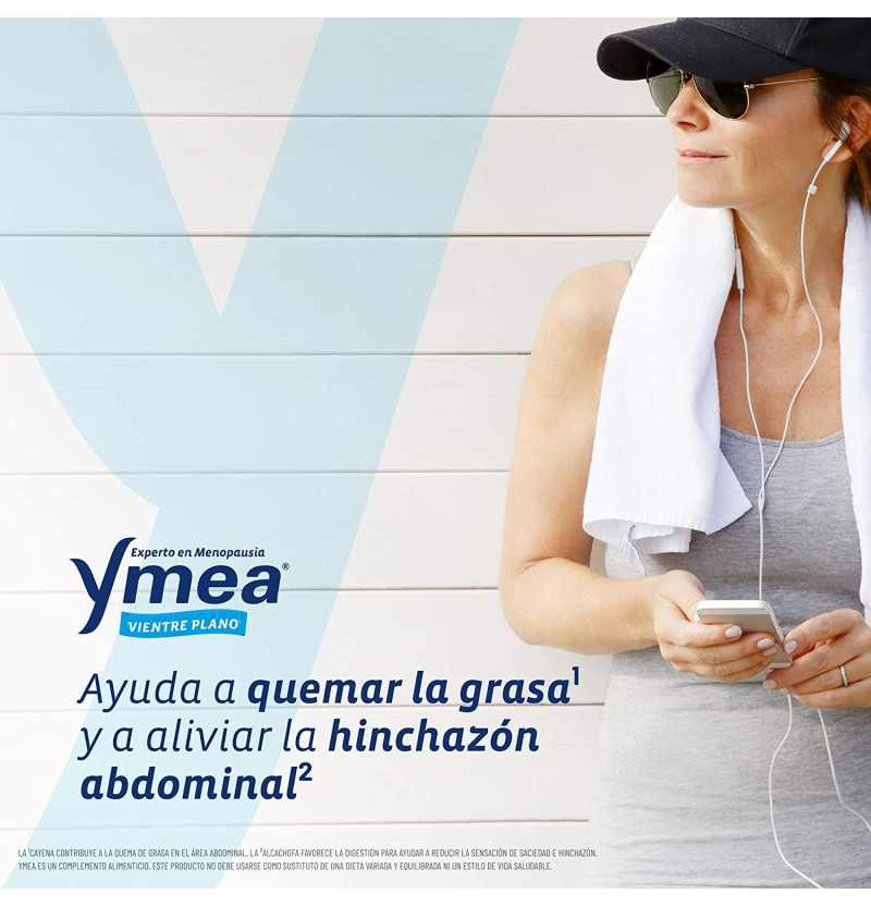 Ymea® Vientre Plano Experto En Menopausia, 64 Caps. - Perrigo