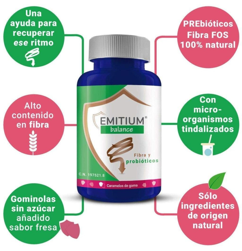 Emitium Balance (60 Caramelos de Goma) - Lab Niam