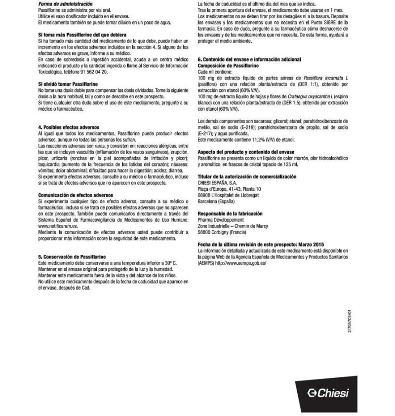 Passiflorine (1 Envase 125 ml) - Baule Volante & Fior Di Loto Srl