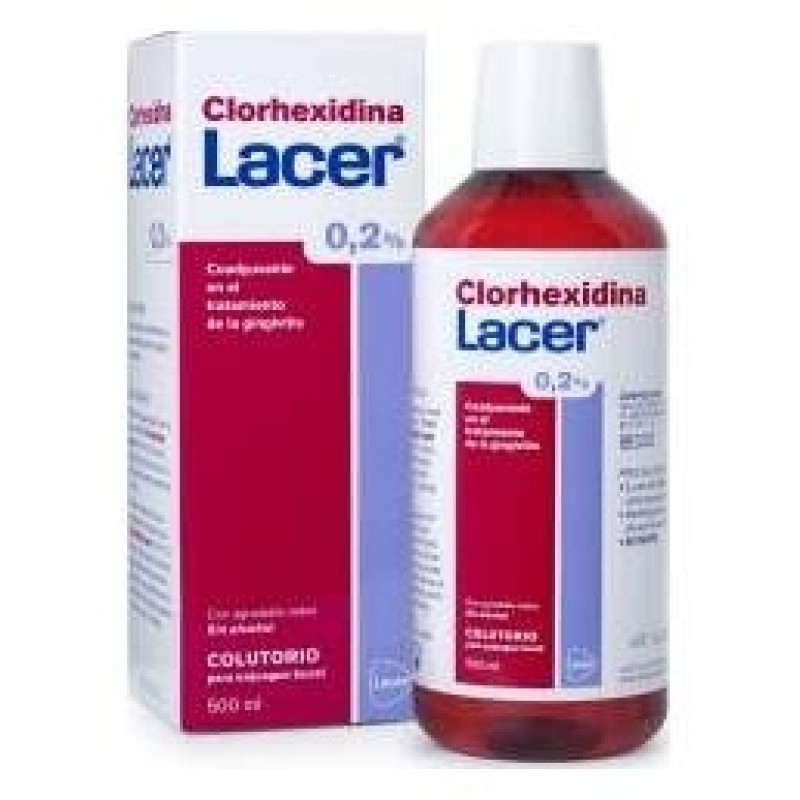 Colutorio Clorhexidina 0,2%, 500 ml - Lacer
