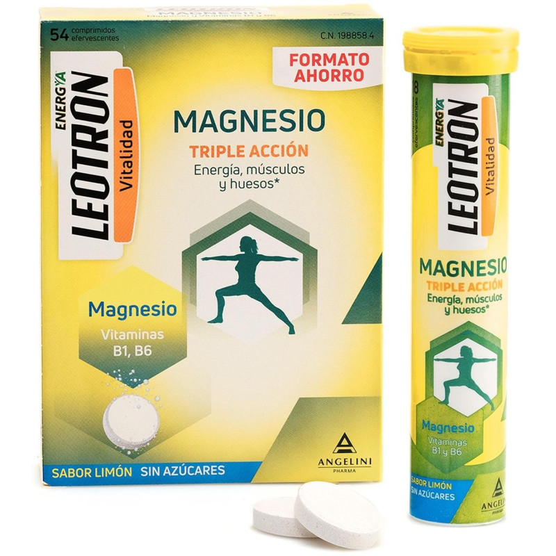 Magnesio 54 Comprimidos Efervescentes - Leotron