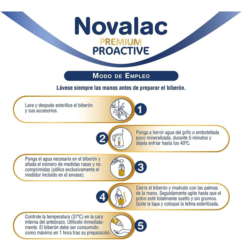 Novalac Premium Proactive 1 (1 Envase 800 G) - Menarini