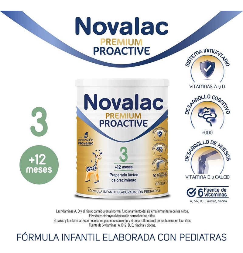 Novalac Premium Proactive 3 (1 Envase 800 G) - Menarini