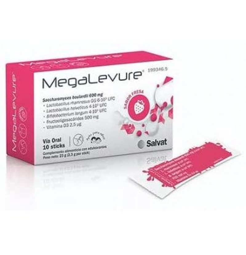 Megalevure (10 Sticks Sabor Fresa) - Otros Laboratorios