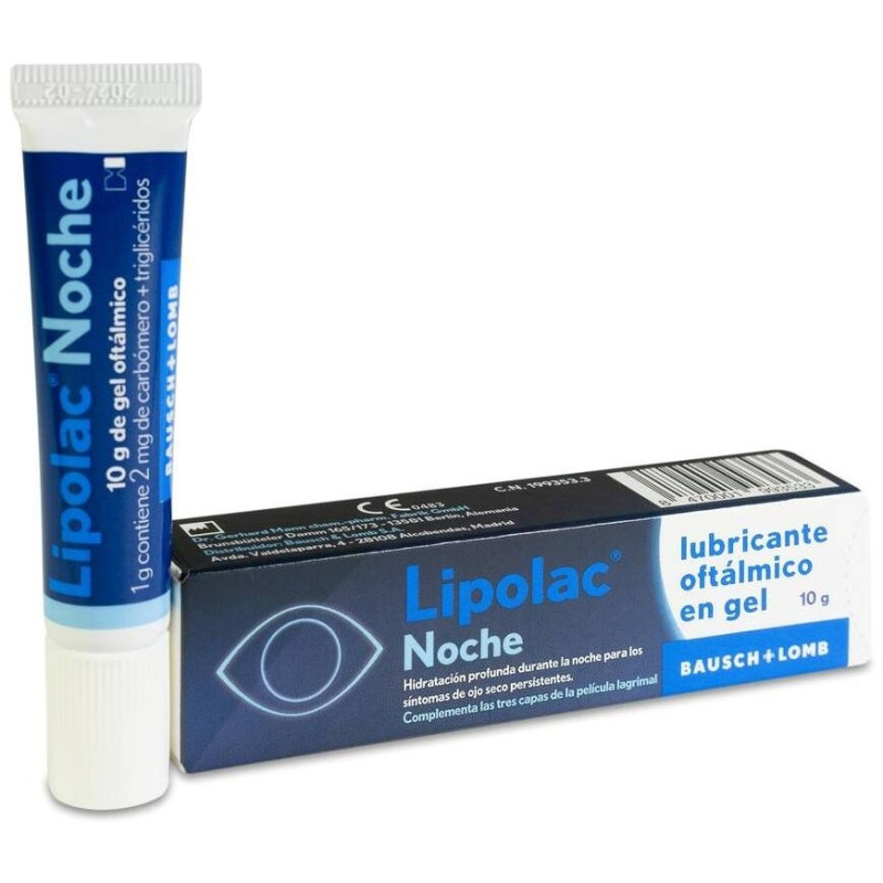 Noche Gel Lubricante Ocular 10g - Lipolac