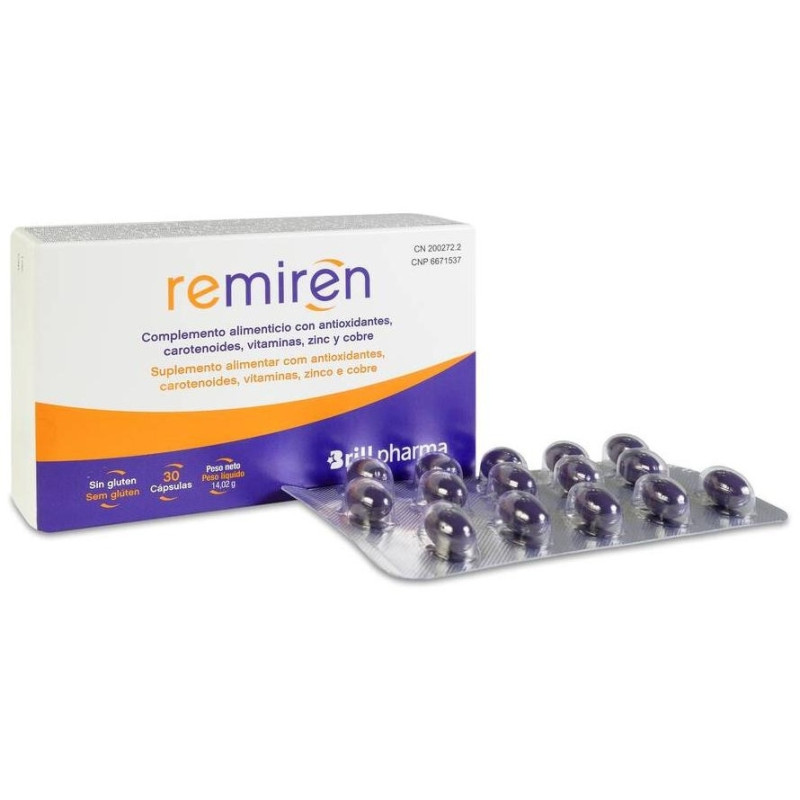 Brill Pharma Remiren para el Cuidado de los Ojos 20 Cápsulas - Remiren