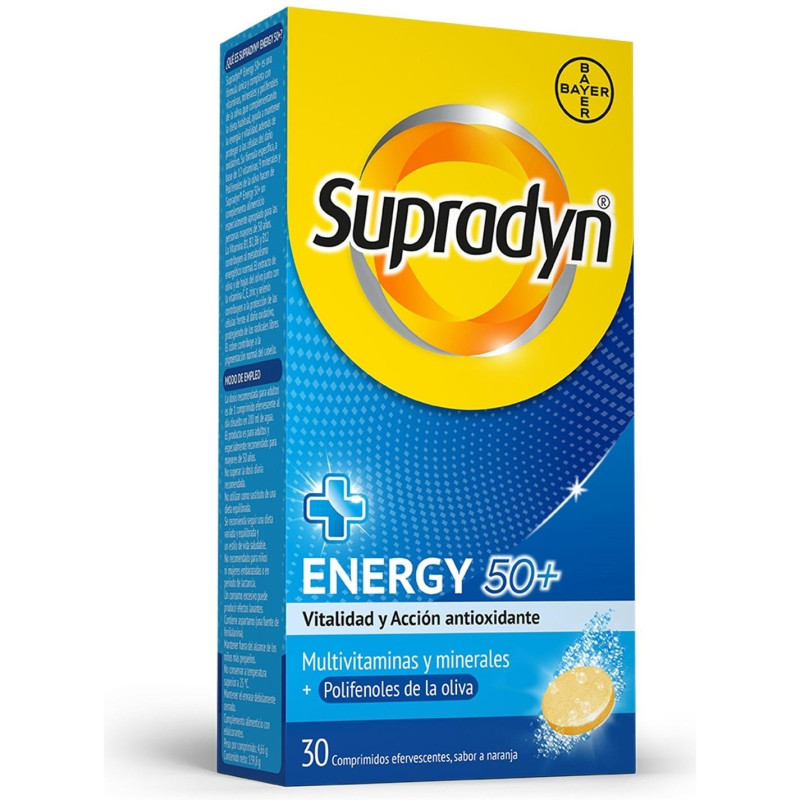 Energy 50+, 30 Comprimidos Efervescentes - Supradyn