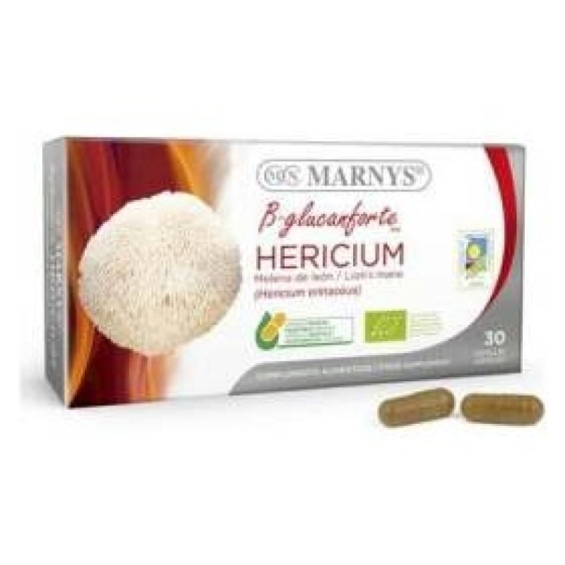 Hericium Melena de Leon Bio 400mg 30caps - Marnys