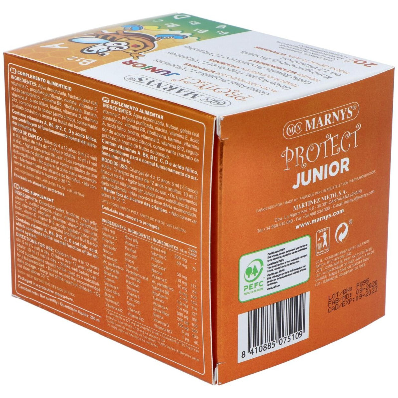 Protect Junior Suplemento Infantil con Jalea Real en Viales - Marnys