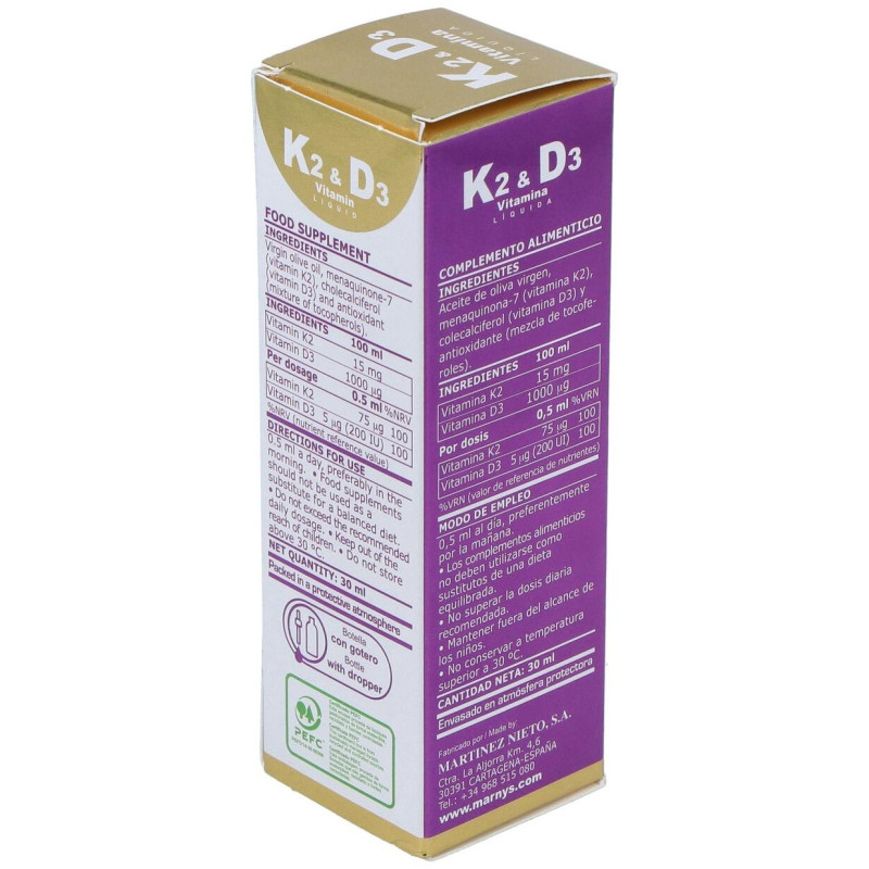 Vitamina K2+d3 30ml - Marnys