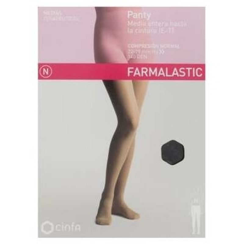 Panty Compresion Ligera Negro Tm 1ud - Farmalastic