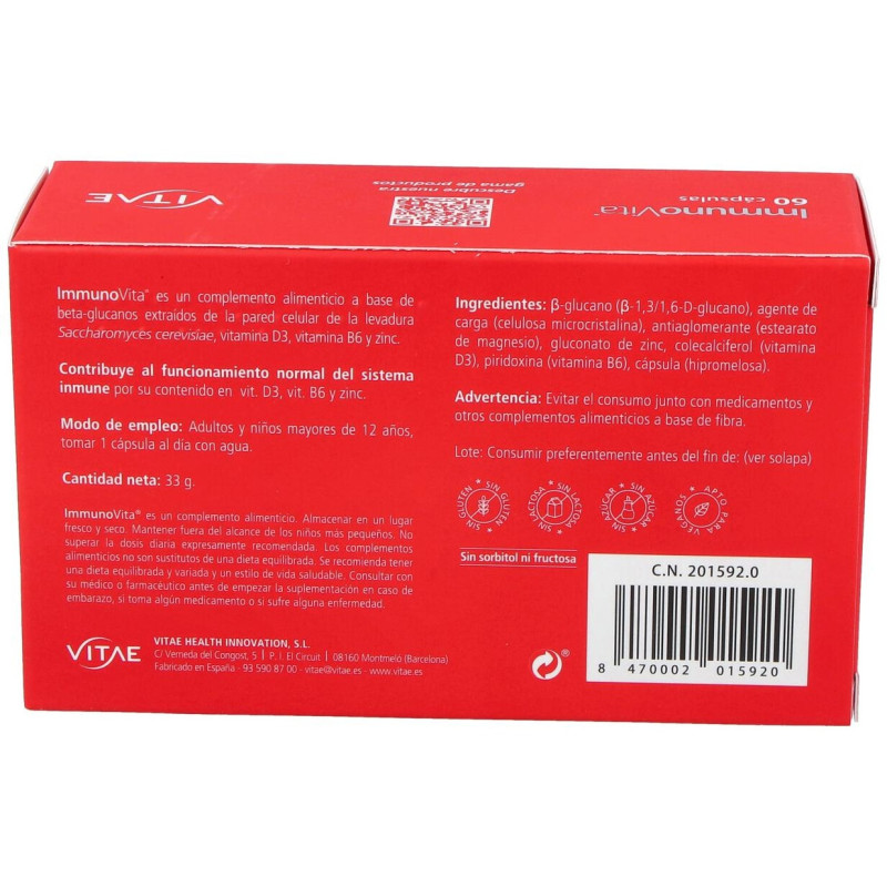 Inmunovita 60 Cápsulas - Vitae