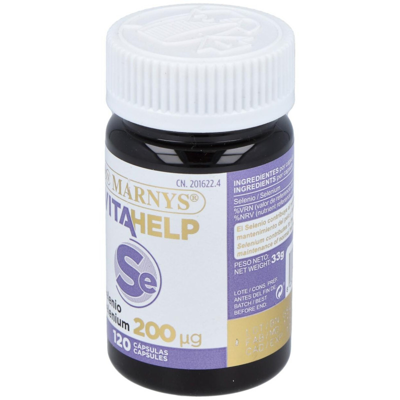 Selenio 200mg Línea Vitahelp 120caps - Marnys