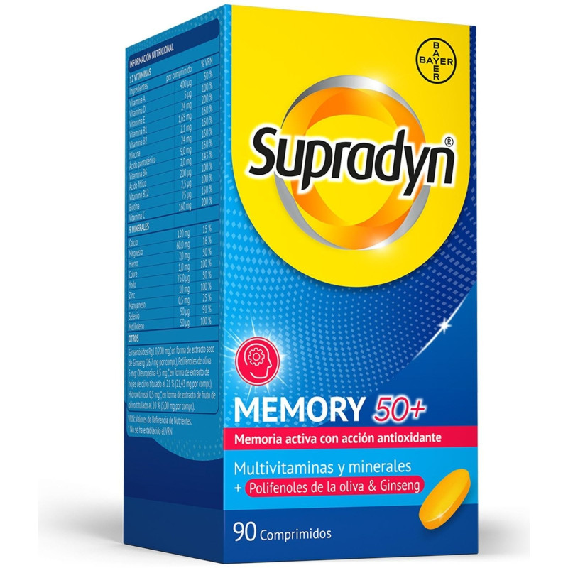 Supradyn Memory 50+, 90 Comprimidos - Bayer