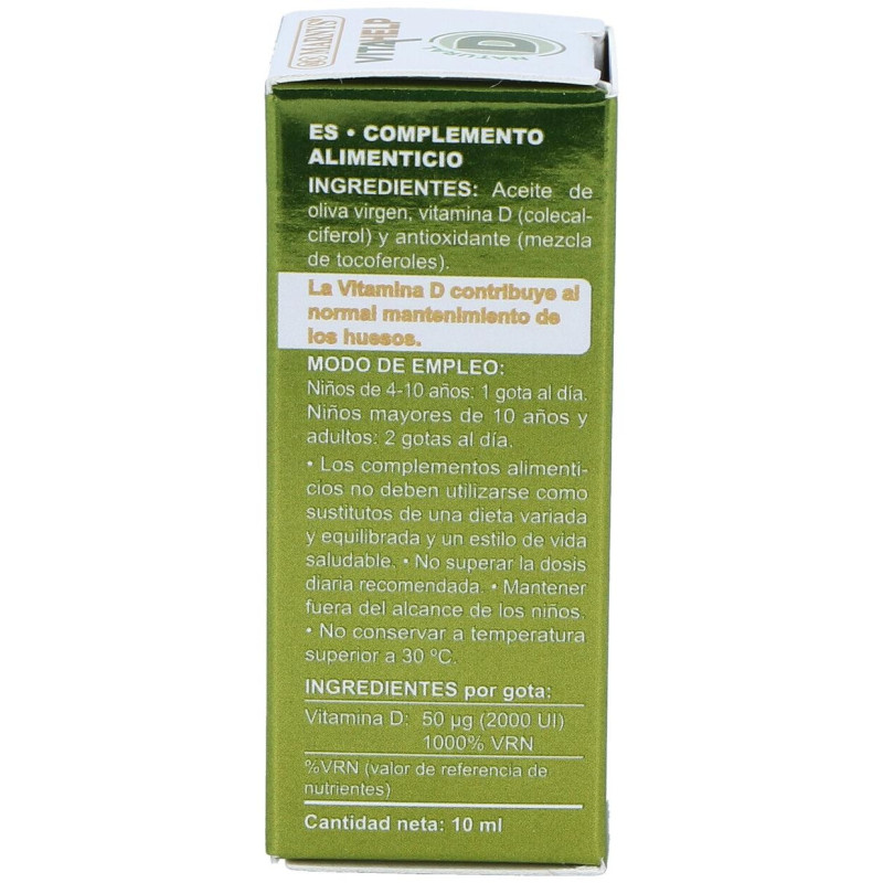 Vitamina D 2000ui Líquida Línea Vitahelp 10ml - Marnys