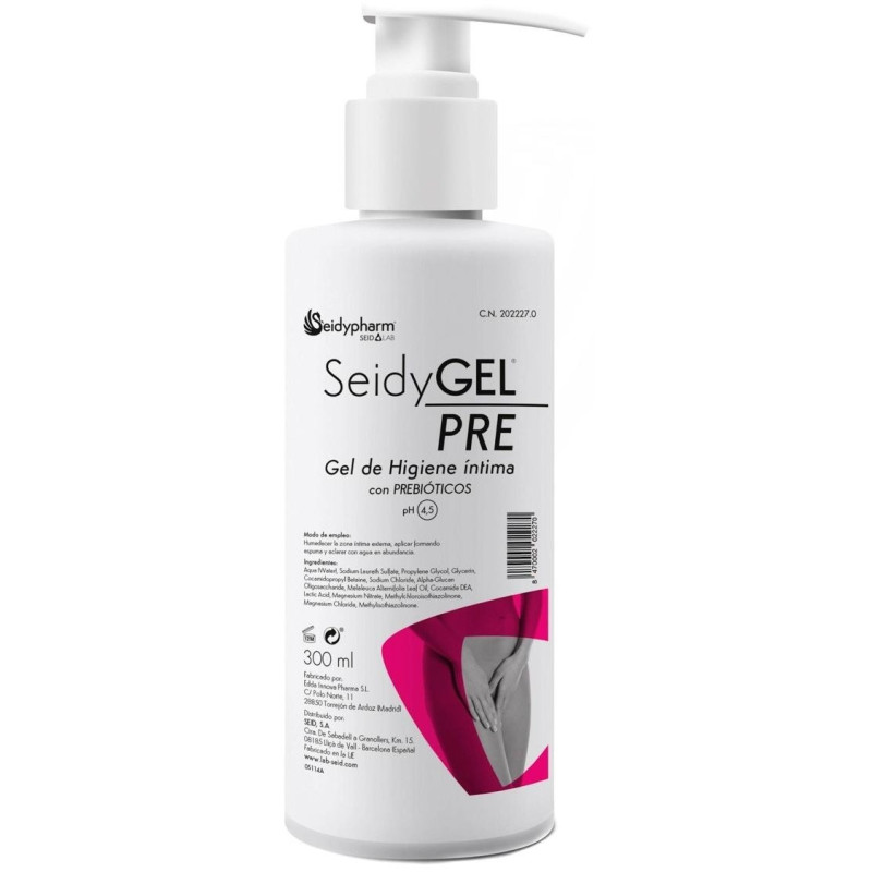 Seidygel Pre Gel de Higiene Íntima, 300 ml - Welnia