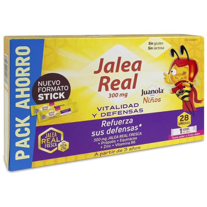 Jalea Real Niño Vitalidad y Defensas, 28 Sobres - Juanola