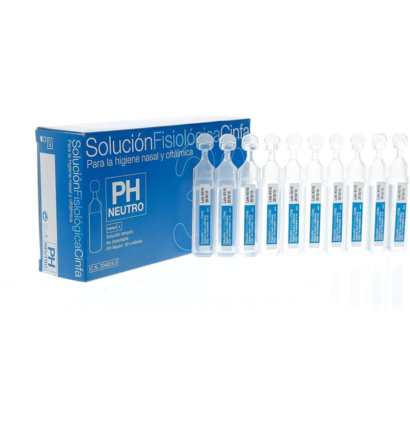 Cinfa Solución Fisiologica (monodosis 5 ml 30 U) - Cinfa S a
