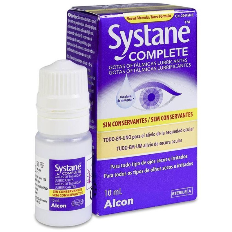 Alcon Systame Complete sin Conservantes, 10 ml - Welnia