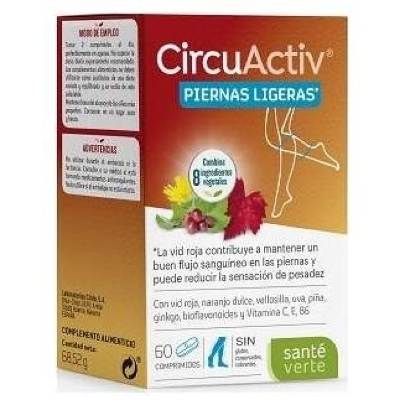 Circuactiv Piernas Ligeras 60comp - Sante Verte