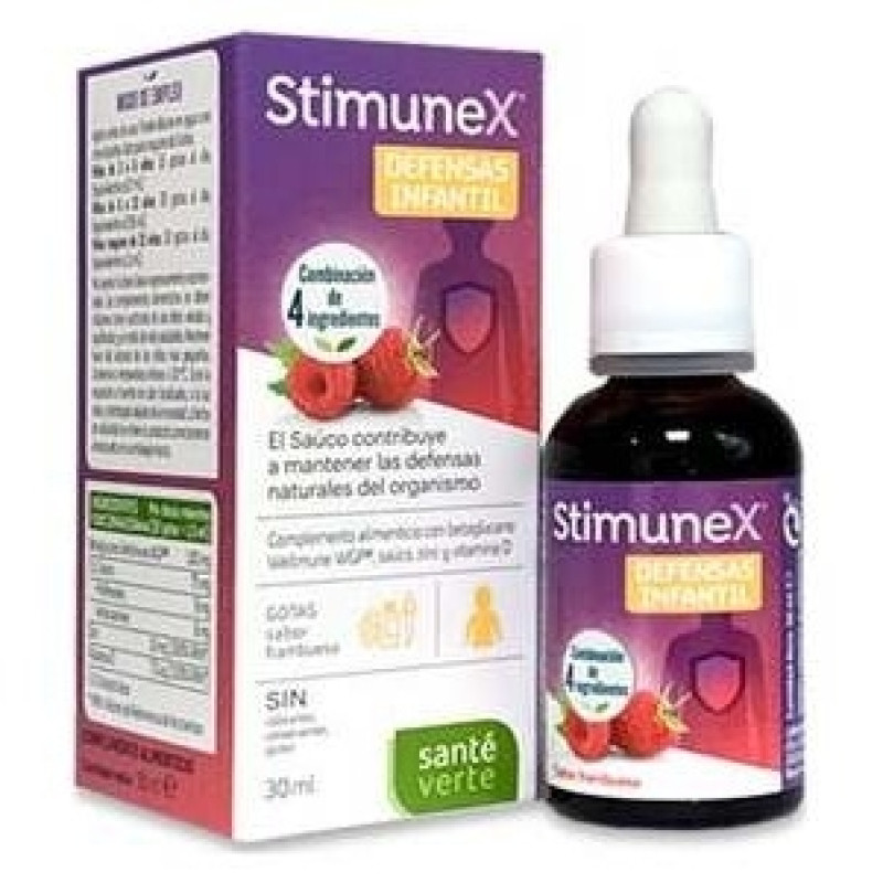 Santé Verte Stimunex Defensas Junior para el Sistema Inmunológico de los Niños 150ml - Sante Verte