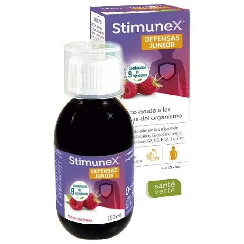 Santé Verte Stimunex Defensas Junior para el Sistema Inmunológico de los Niños 150ml - Sante Verte