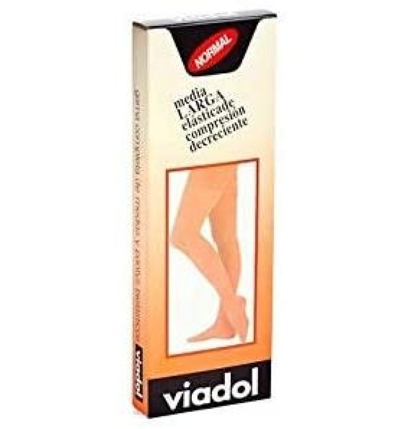 Media Larga (a - F) Compresion Normal - Viadol Va - 41 (talla Grande Color Beige) - Milo