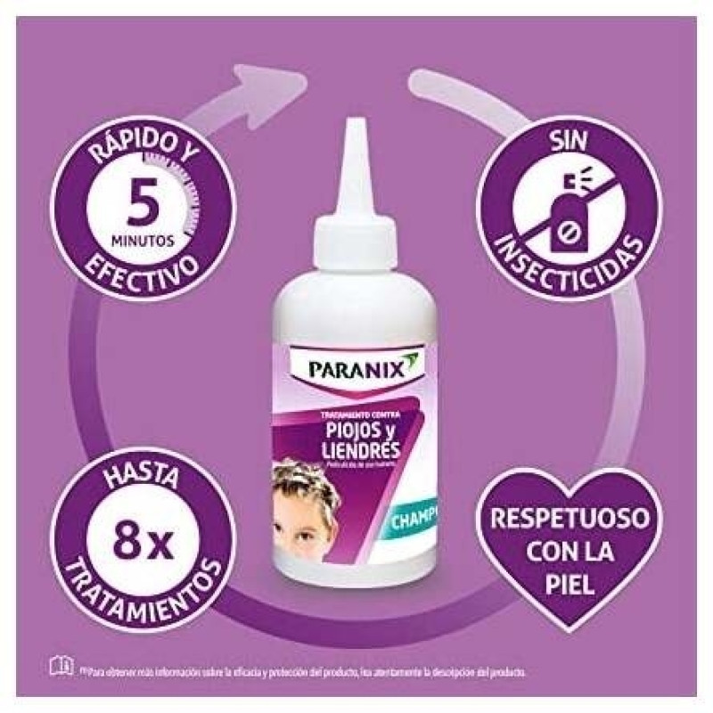 Elimina Piojos y Liendres Champú 200ml - Paranix