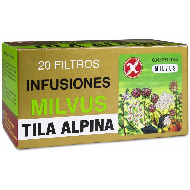 Tila Alpina, 20 Filtros, 20 Sobres - Milvus