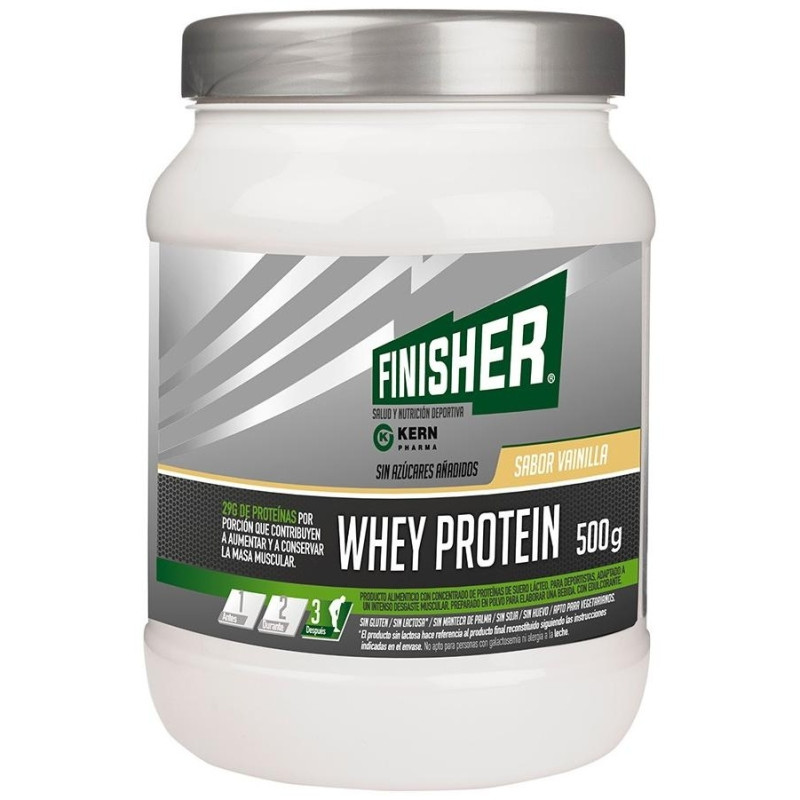 Whey Protein con Sabor a Vainilla para la Masa Muscular 500g - Finisher