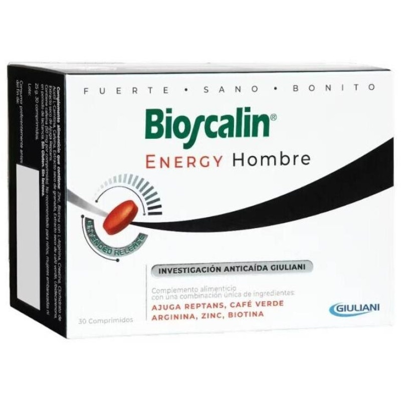 Bioscalin Enery Hombre Comprimidos Anticaída, 30 Comprimidos - Boiron