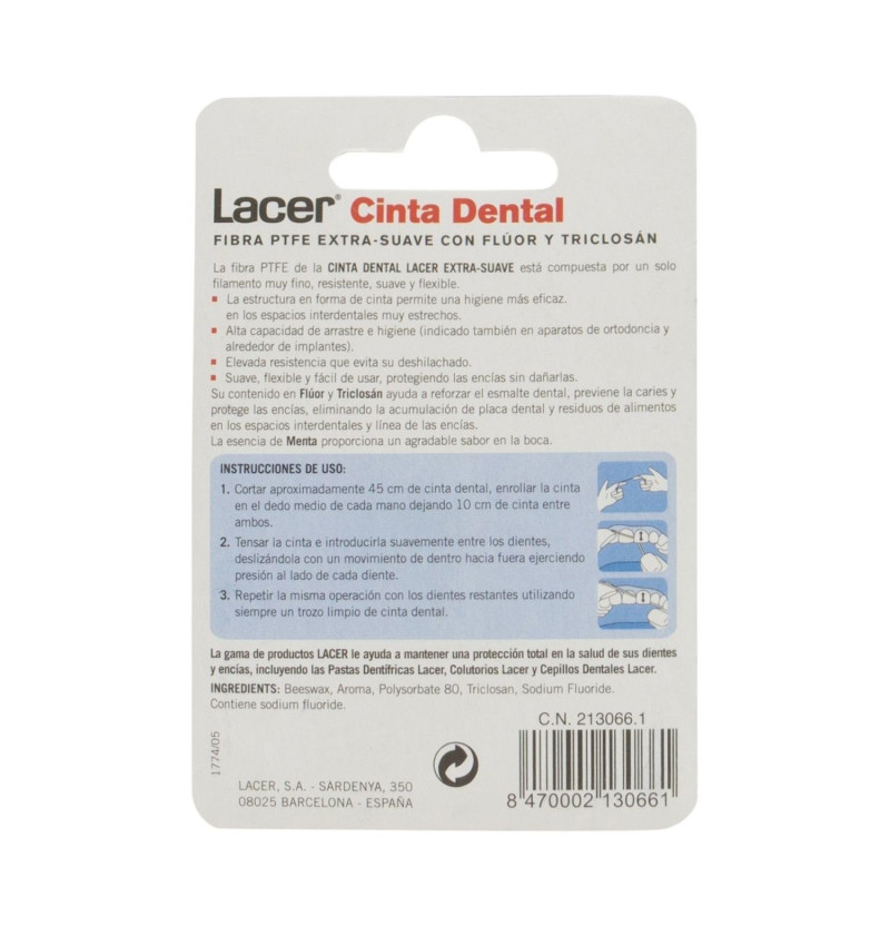 Lacer - Cinta Dental (50 M) - Lacer Laboratorios Sa