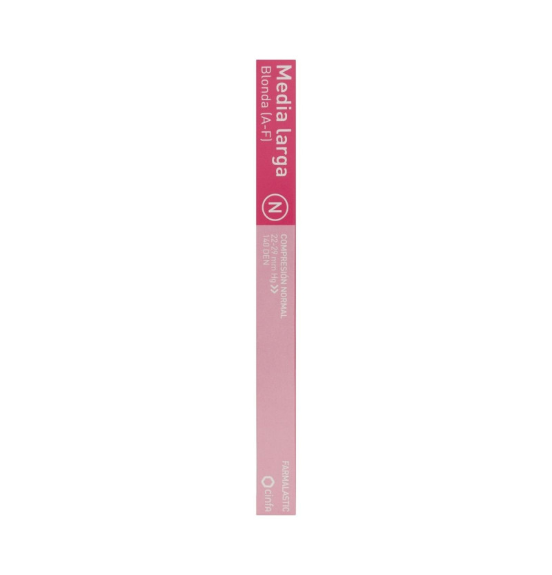 Media Larga (A-F) Compresion Normal - Farmalastic Blonda (Talla Pequeña Color Beige)