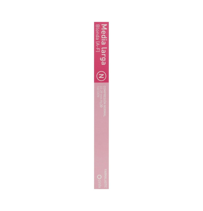 Media Larga (a - F) Compresion Normal - Farmalastic Blonda (talla Mediana Color Beige) - Cinfa S a