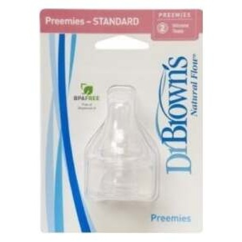 Dr Brown'S Tetina Silicona Natural Flow Prematuros 2Uds