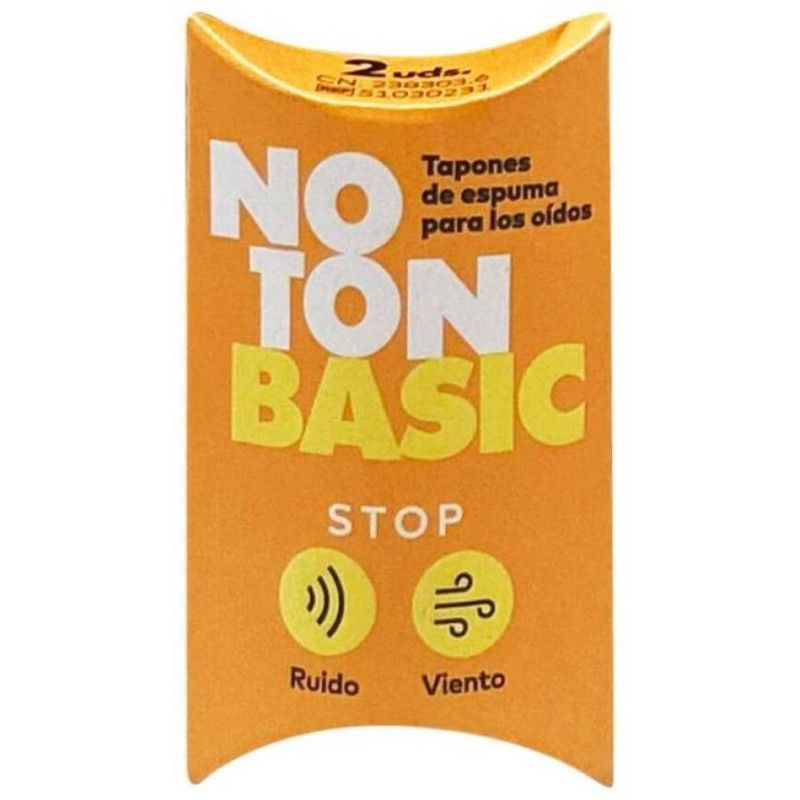 Noton Basic Tapones De Espuma Para Oídos, 2 Uds