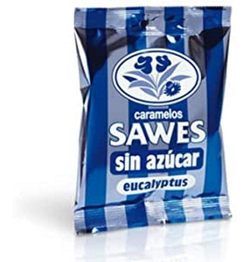 Caramelos Bolsa sin Azucar (1 Envase 50 g Sabor Eucaliptus Forte) - Sawes