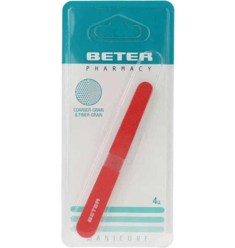 Lima de Uñas - Beter Manicura (corindon 4 u 11cm) - Industrias Beter Sa