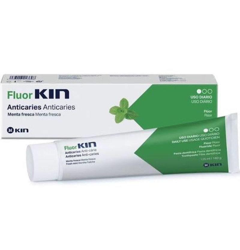 Fluor Kin Anticaries Pasta Dentifrica (1 Envase  125 Ml Sabor Menta Fresca)
