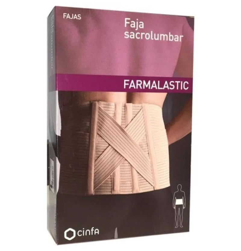 Faja Sacrolumbar - Farmalastic (contorno Cintura 120 - 130 cm Talla 4) - Cinfa S a
