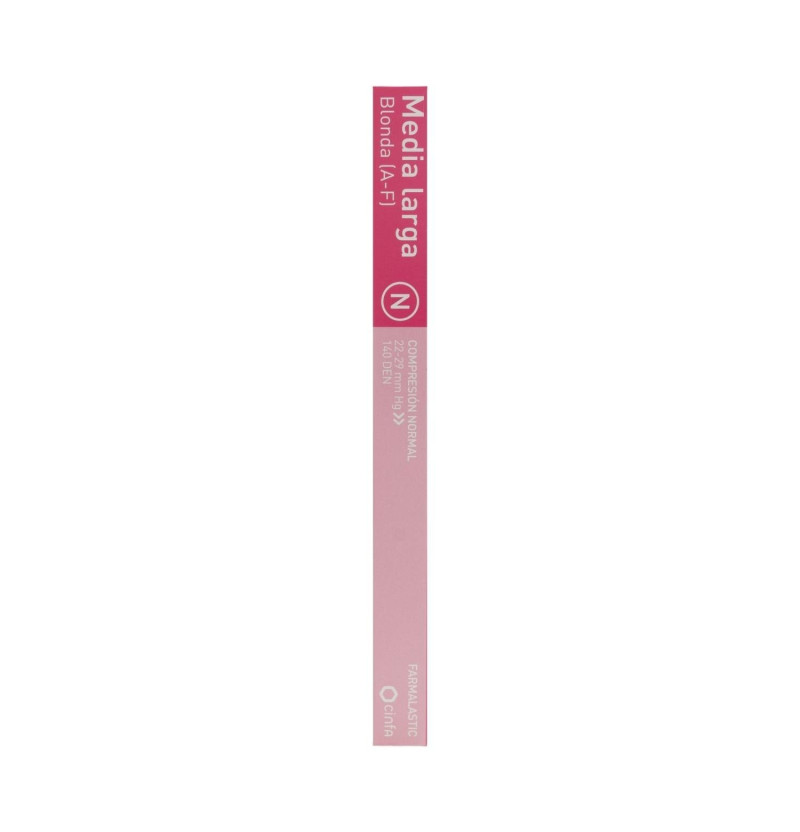 Media Larga (a - F) Compresion Normal - Farmalastic Blonda (talla Grande Color Negro) - Cinfa S a