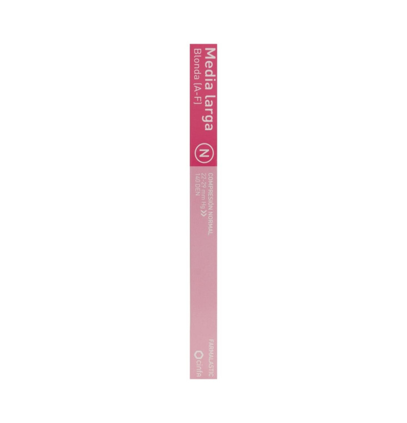 Media Larga (a - F) Compresion Normal - Farmalastic Blonda (talla Extragrande Color Negro) - Cinfa S a