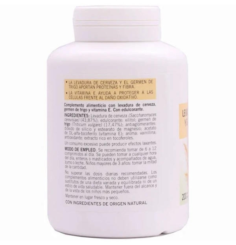 Levadura Cerveza y Germen Trigo (200 Comprimidos Masticables) - Farmaceutica Angelini S.a