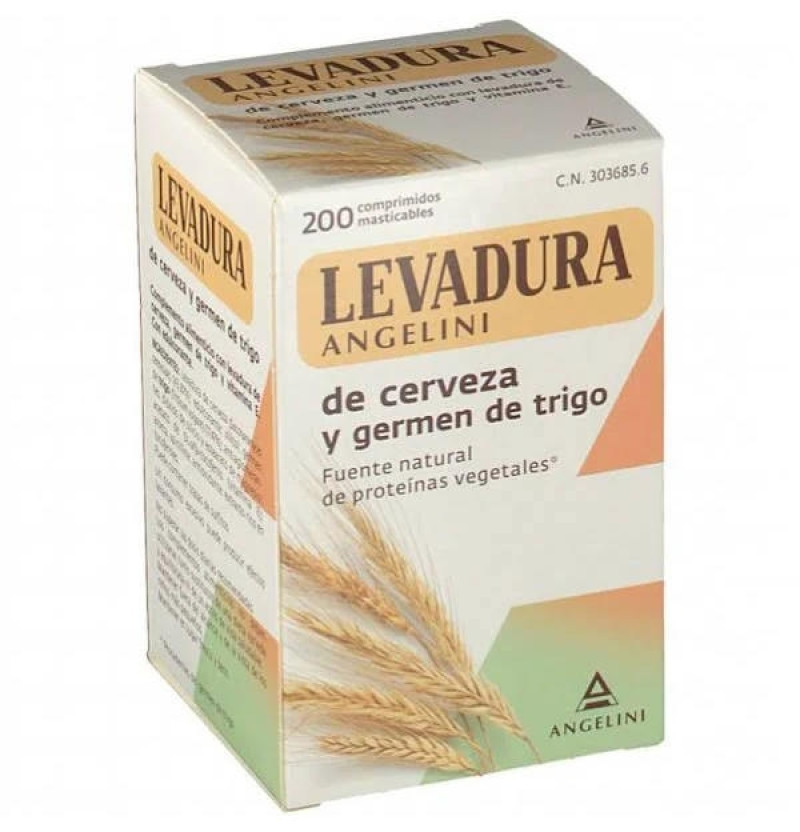 Levadura Cerveza y Germen Trigo (200 Comprimidos Masticables) - Farmaceutica Angelini S.a
