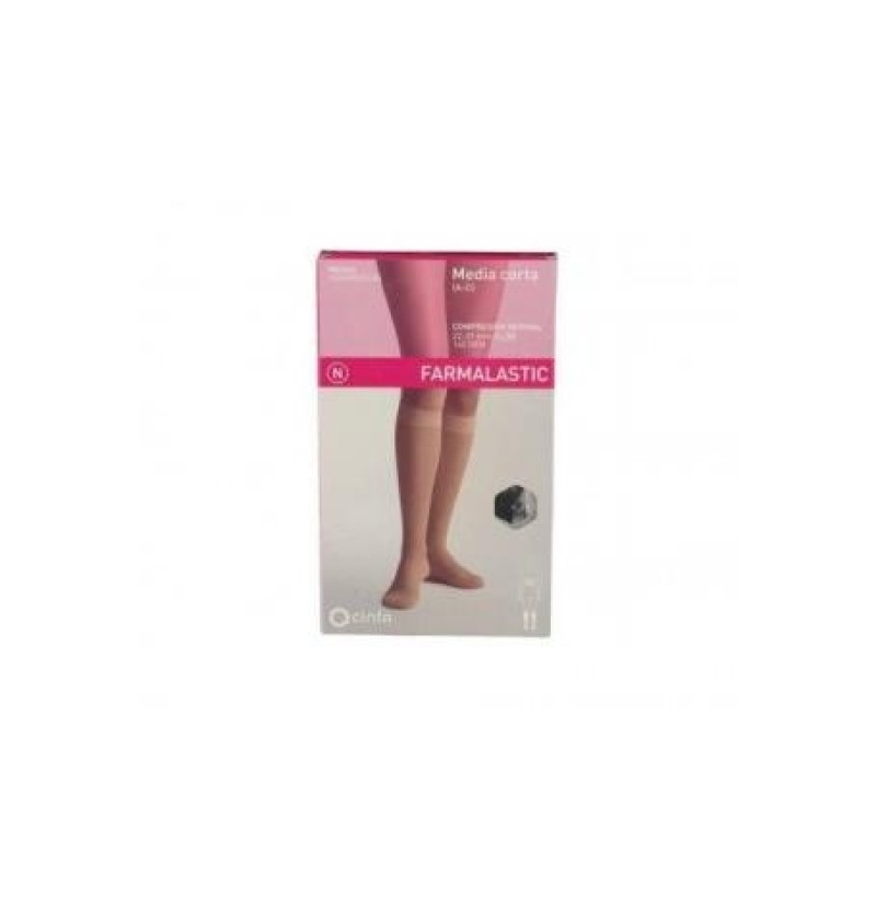 Media Corta (a - D) Compresion Normal - Farmalastic (talla Extragrande Color Negro) - Cinfa S a