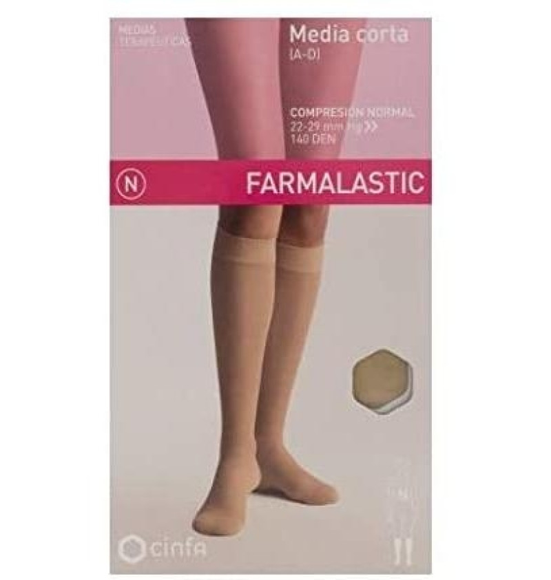 Panty Compresion Normal 140 Den - Farmalastic (talla Reina Plus Color Beige) - Cinfa S a